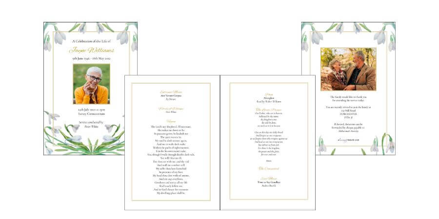 order of service example
